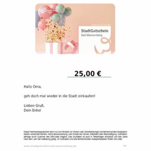 Gutschein zum Download (Geschenkmotiv)